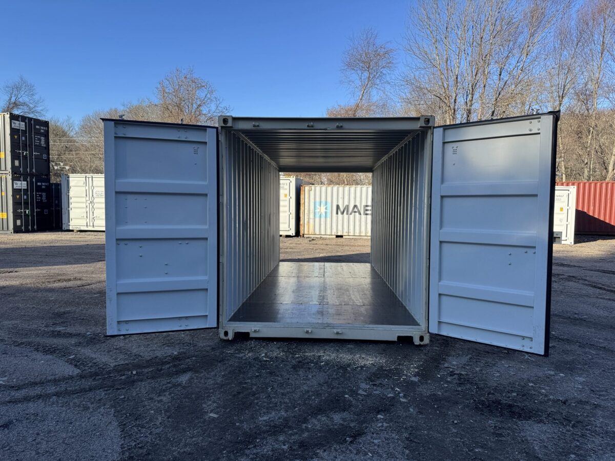 20ft New Shipping Container – Wind & Watertight – Beige – Unit BSLU240982-8