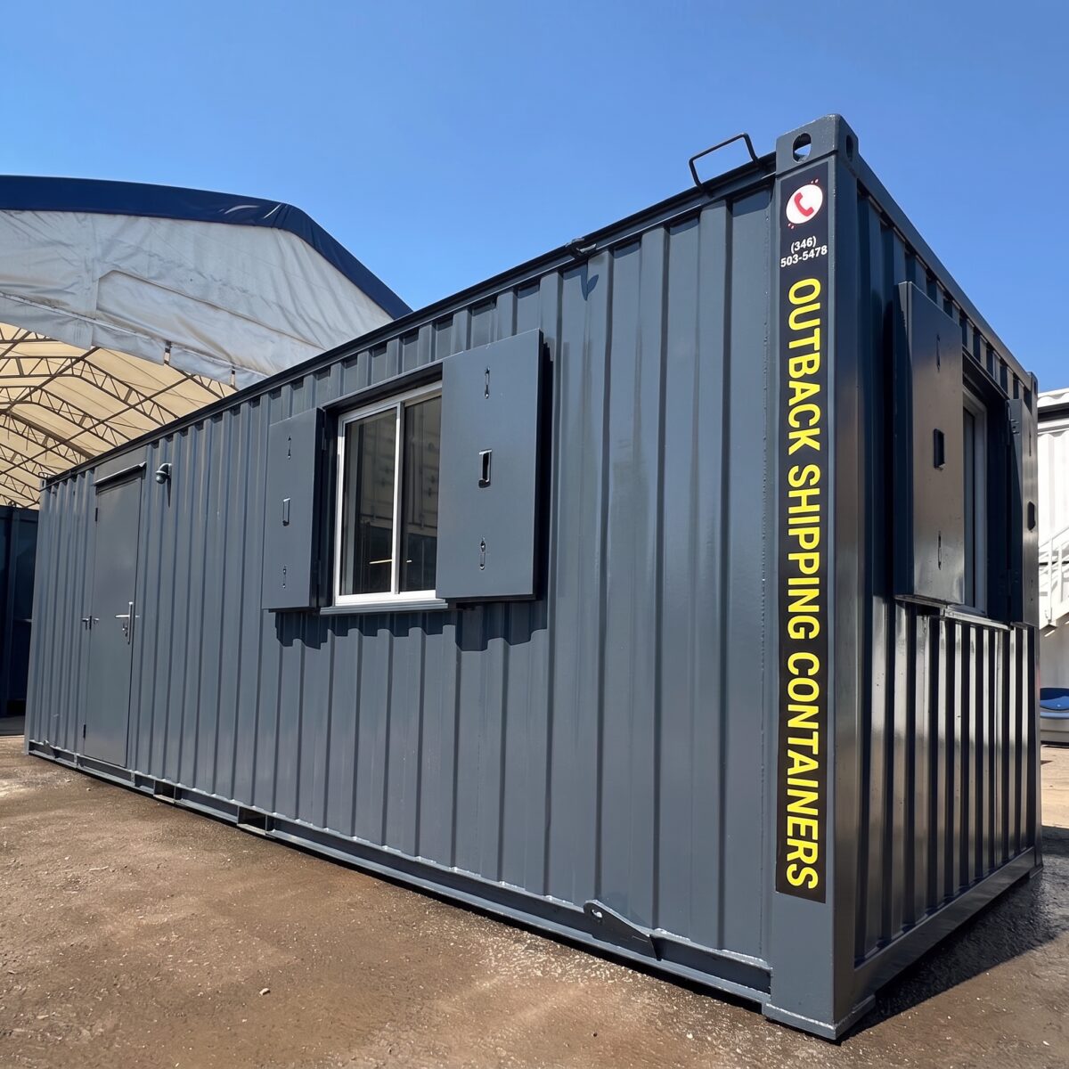 24x9 ft – Open Plan Office – Site Accommodation – Anti-Vandal Cabin