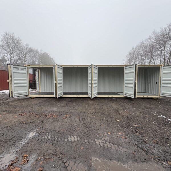 40ft New High Cube Shipping Container – Wind & Watertight – Beige – Unit YLEU251995-5