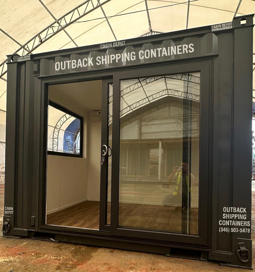 10x8 ft — CUSTOM OFFICE / GARDEN ROOM — Open Plan — Portable Building — Picture Window — No 1455