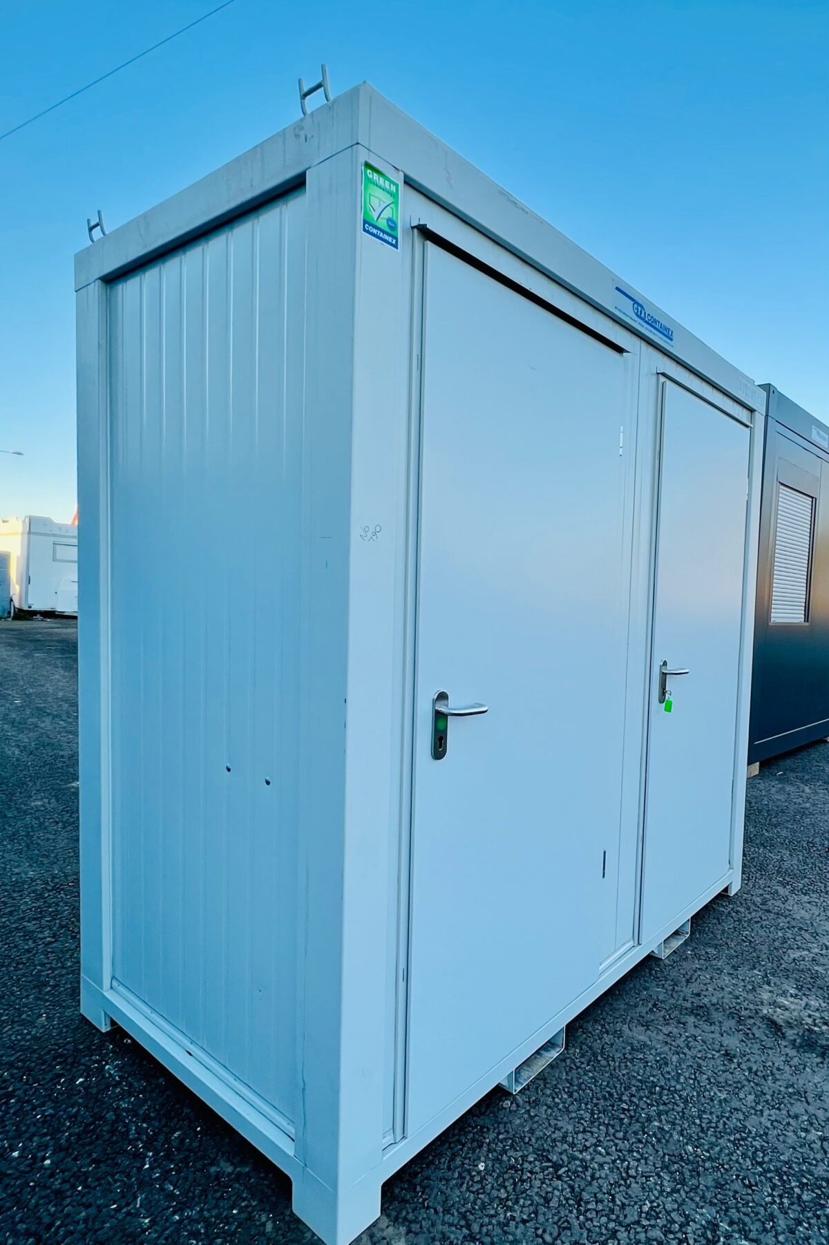 Double Toilet Blocks — Male/Female WC — 8x5 ft — NEW 1+1 Toilet Block — Light Grey — No 790