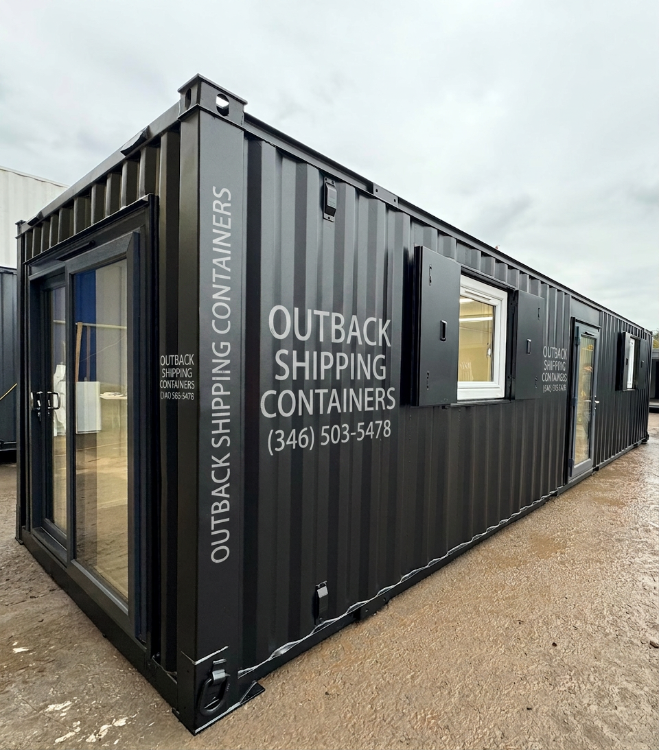 32x10ft — CUSTOM Cabin — Office / Canteen — Sliding Door — Portable Building — No 1120