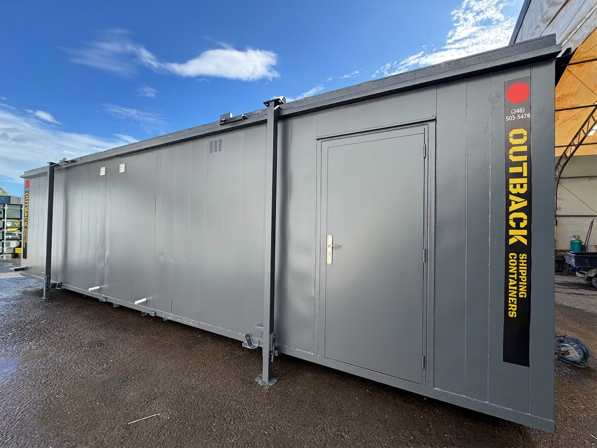 32x10ft — Toilet Block + Twin Shower Room + Drying Room — Changing Room — Anti Vandal Cabin — Portable building — Welfare — No 1348
