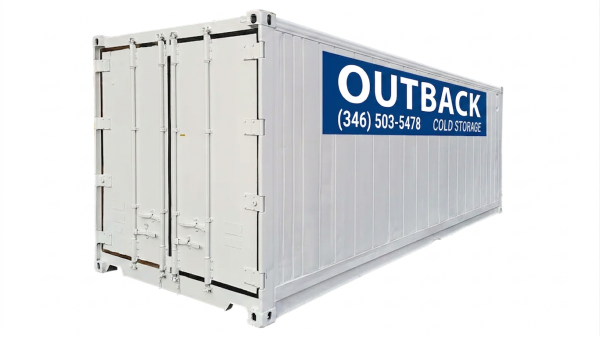 Single-Phase 20ft Refurbished Refrigerated Container Medium Temp