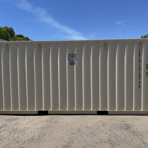 20ft Used Shipping Container – Wind & Watertight – Beige – Unit FXLU191476-9