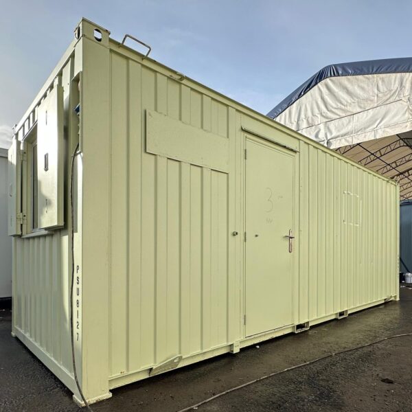 21x8 ft Office & Storage 50/50 Split Cabin — Anti-Vandal (Reduced)