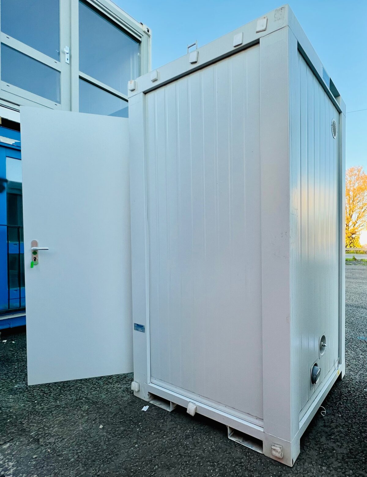 New Single Toilet Block — 5x5 ft WC — Containex — Light Grey — No 791