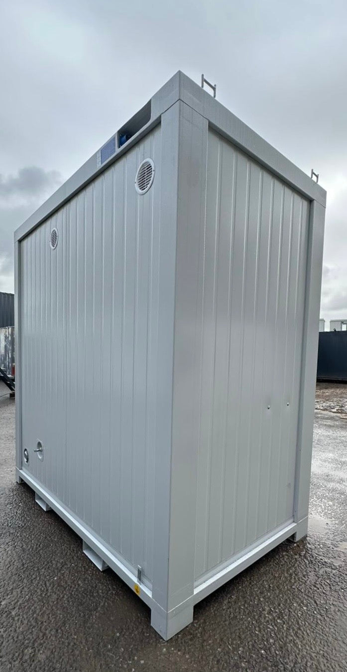 NEW Portable Toilet + Urinal — Male/Female WC + Urinal — 8 x 5 ft — Light Grey — No 792