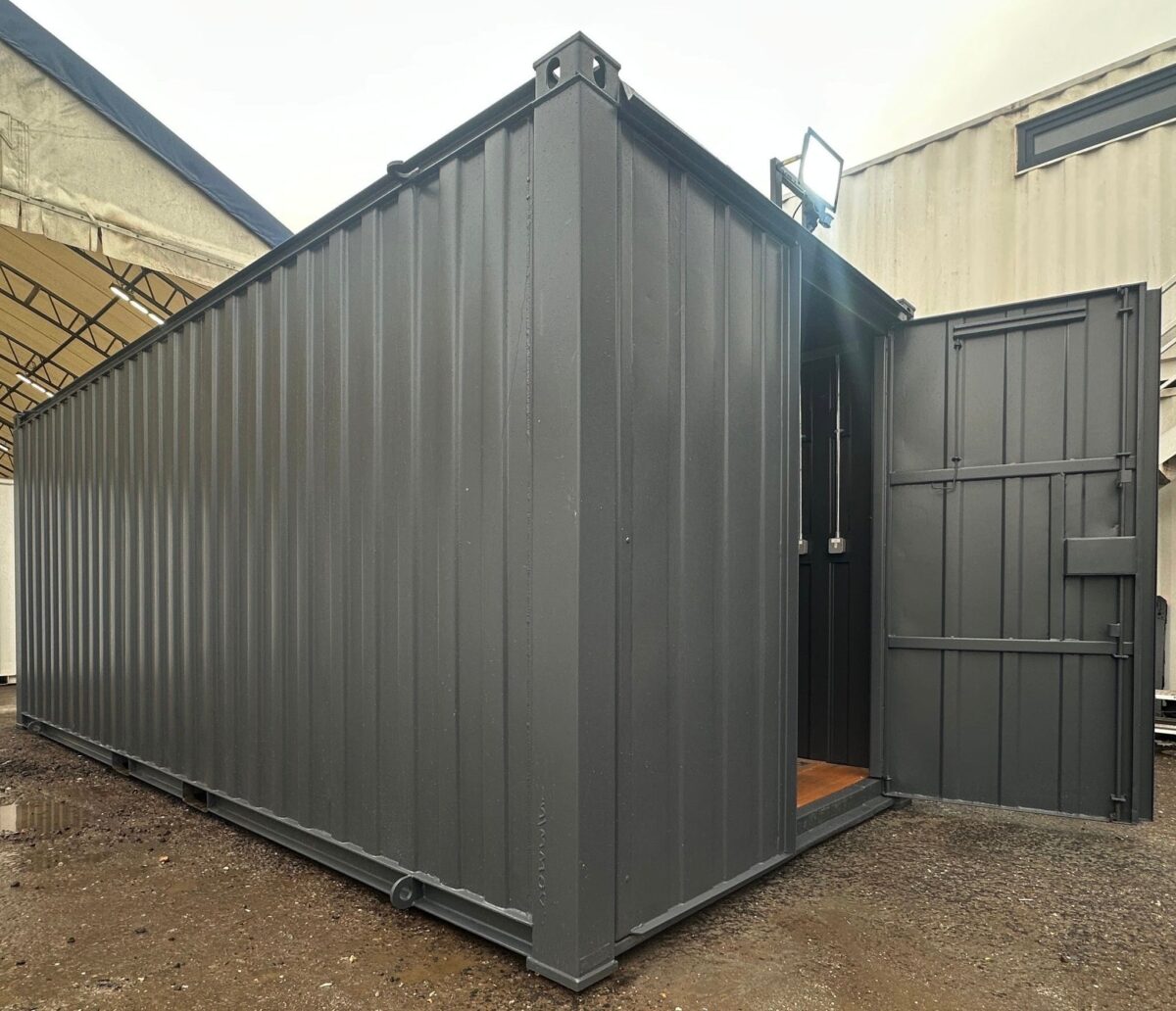 21ft x 8ft Steel Secure Store with Electric Pack — Anti-Vandal Portable Storage