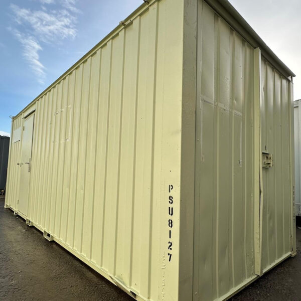 21x8ft — Office & Storage Unit 50/50 Split — Cabin / Container Store — Portable Anti-Vandal Building