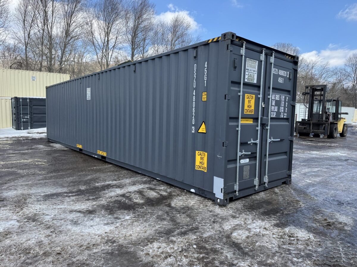 40ft New High Cube Shipping Container – Wind & Watertight – Unit DSZU480620-3