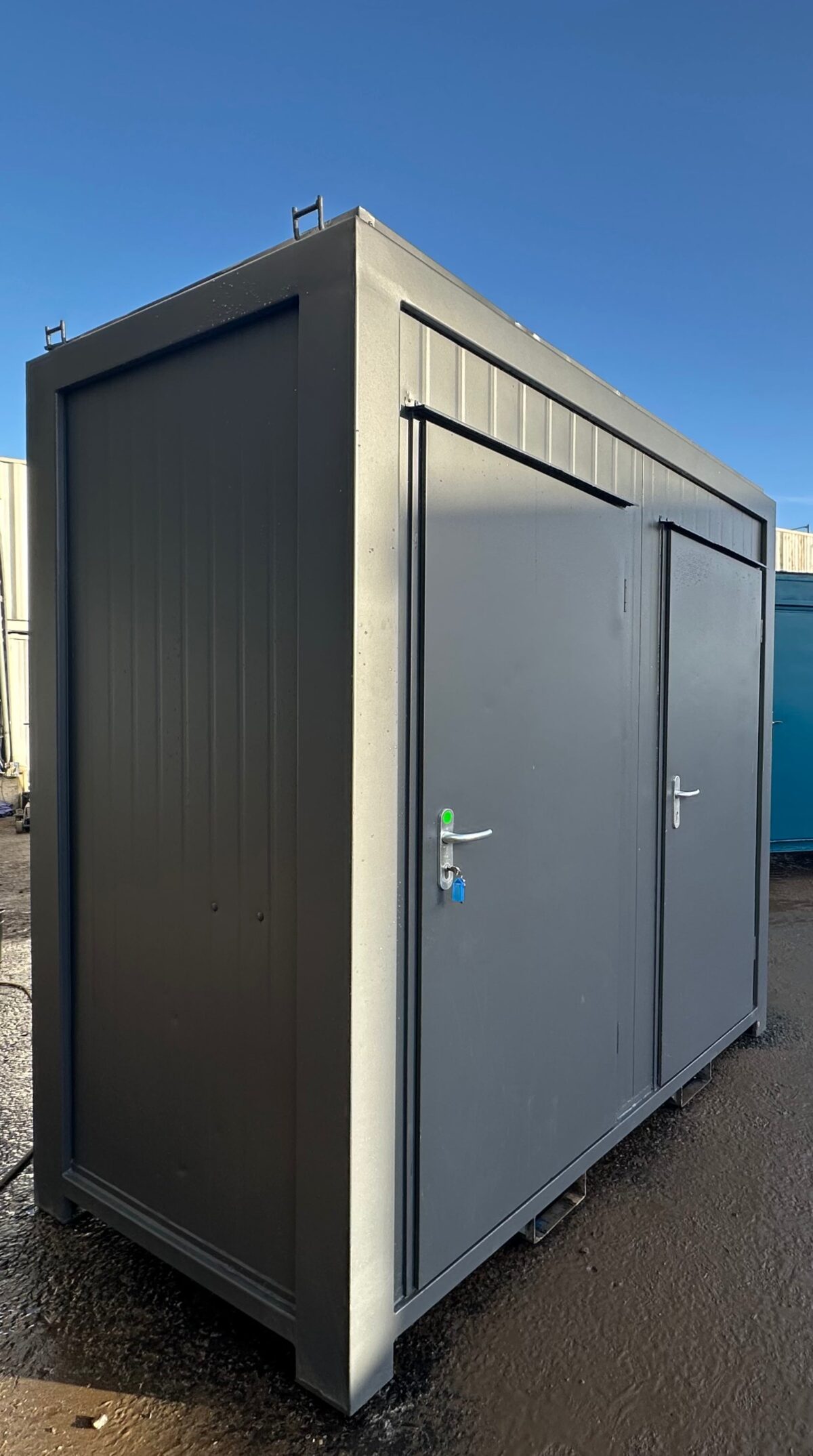 Double Toilet Block — Male/Female WC — 8 x 5 ft — Refurbished Portable — 1+1 Toilet — No 1388