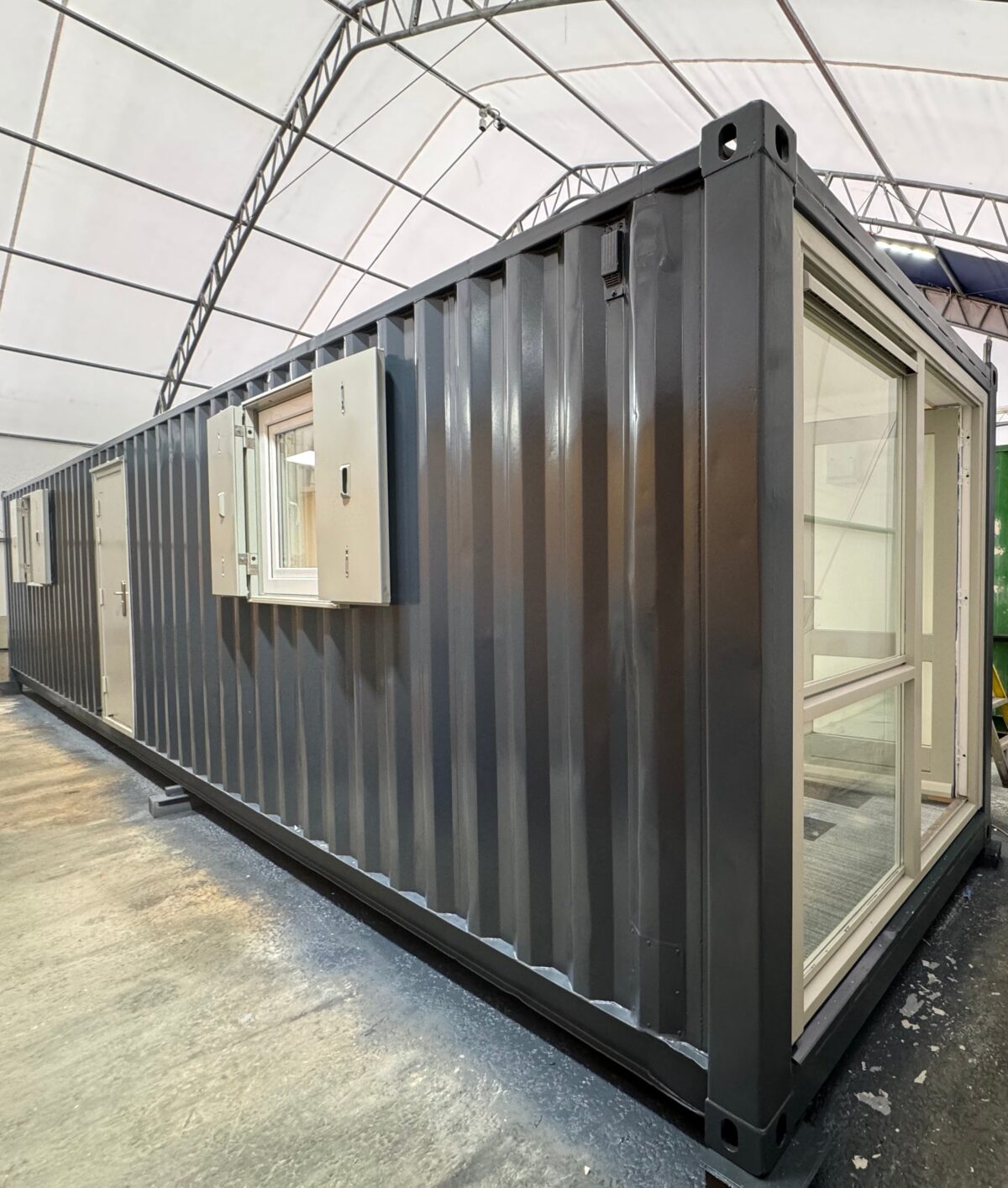 40x8Ft — Converted Shipping Container — Container Conversion — Open Plan Office — Portable Container Building — Reduced — No 1080