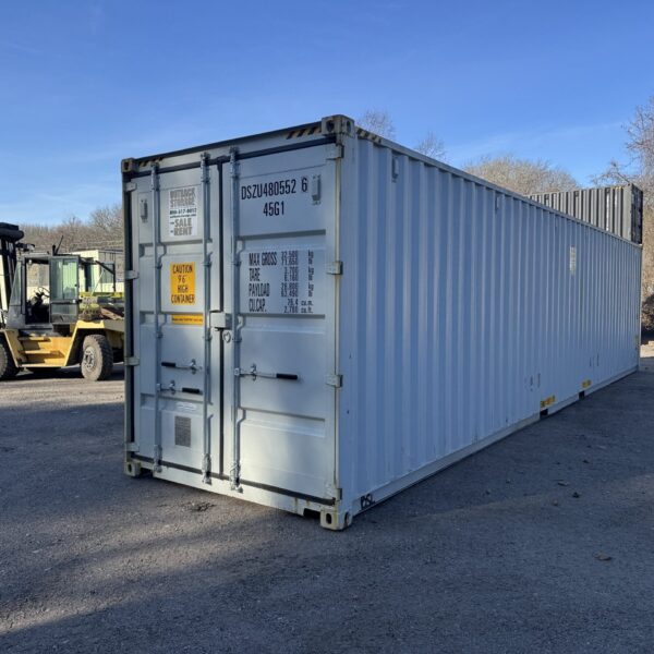 40ft New High Cube Shipping Container – Wind & Watertight – Gray – Unit DSZU480552-6