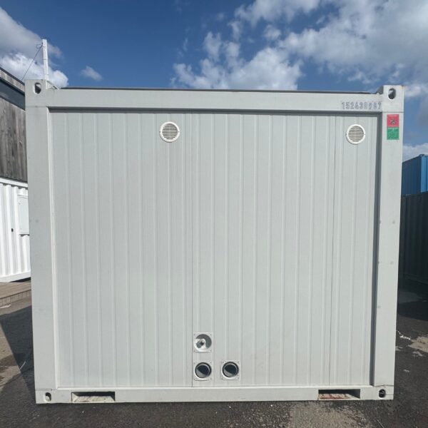 4 Bay Toilet Block — 4 WCs — 10 x 8 ft NEW Portable — 4 Toilets, 4 Basins — Grey — No 795