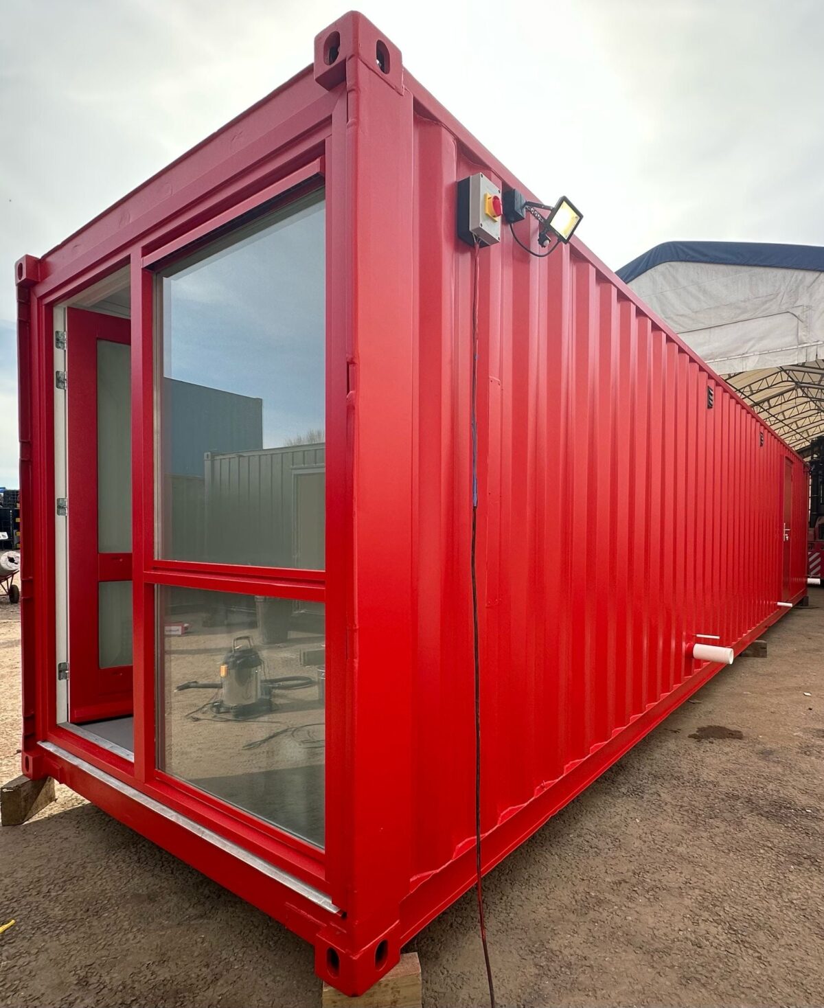 40 x 8 ft CUSTOM — Shipping Container Conversion — Mens/Ladies + Showers — Welfare — No 1476