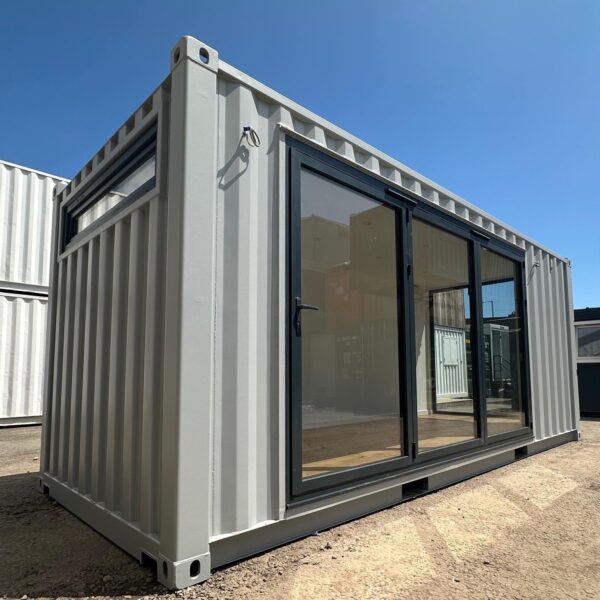 20x8ft CUSTOM SHIPPING CONTAINER CONVERSION — Portable Building — Garden Office — No 1237