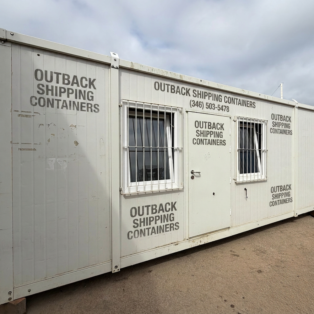 20x7.5ft — Office / Canteen — Building Site Accommodation — Portable Anti-Vandal Cabin
