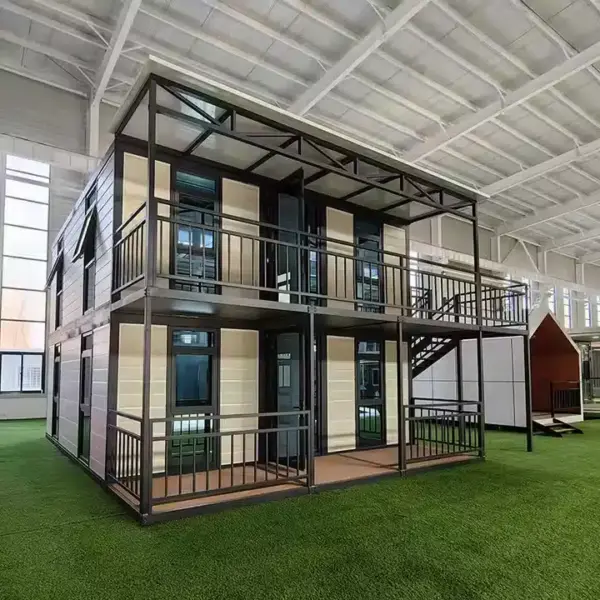 4 Bedroom 2 Story Luxury Modular Container Home Villa – Fully Furnished Prefabricated Portable House with Balcony