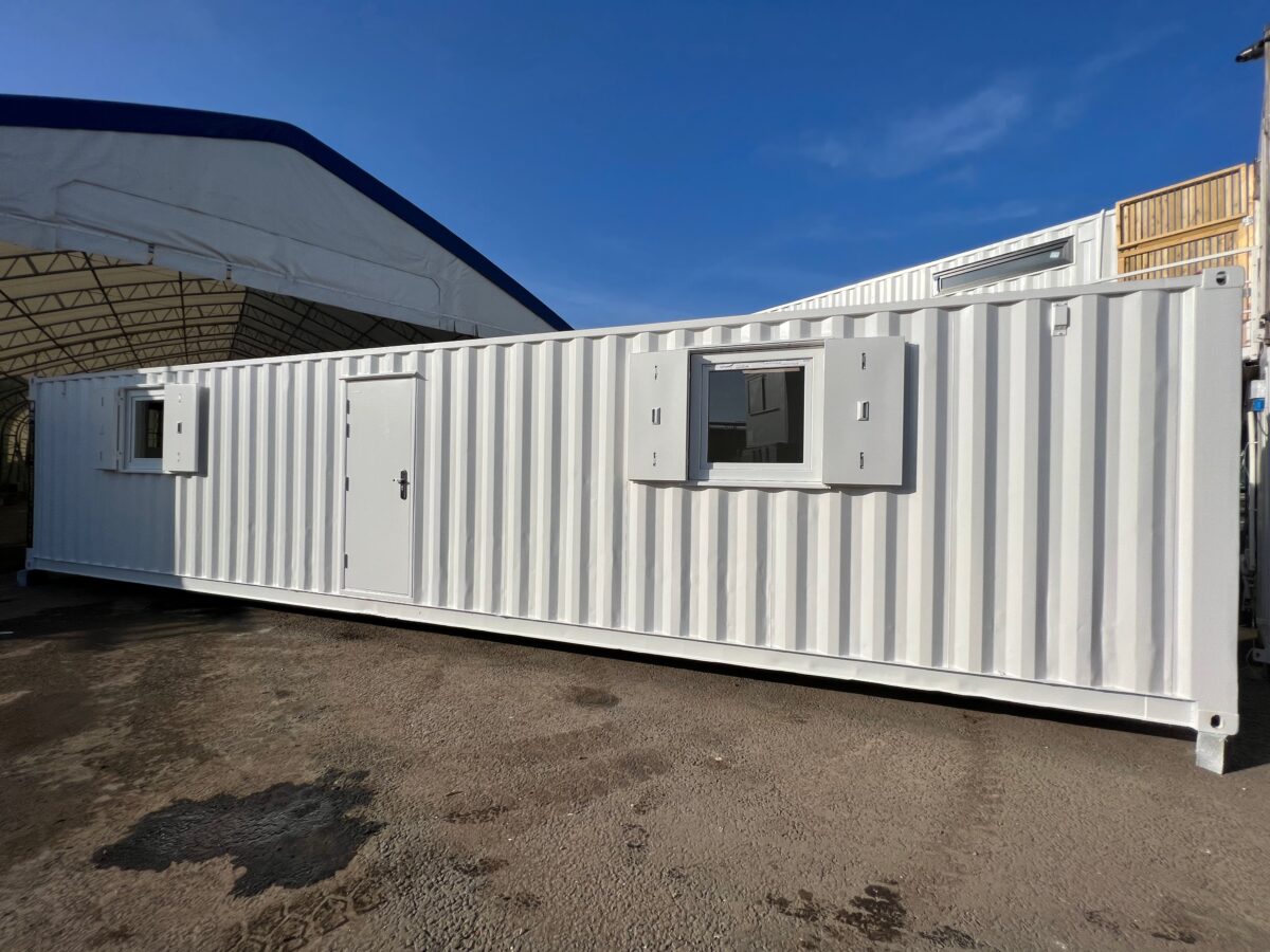 Converted Shipping Container 40Ft — Container Conversion — Open Plan Office — Portable Container Building — Reduced — No 1023