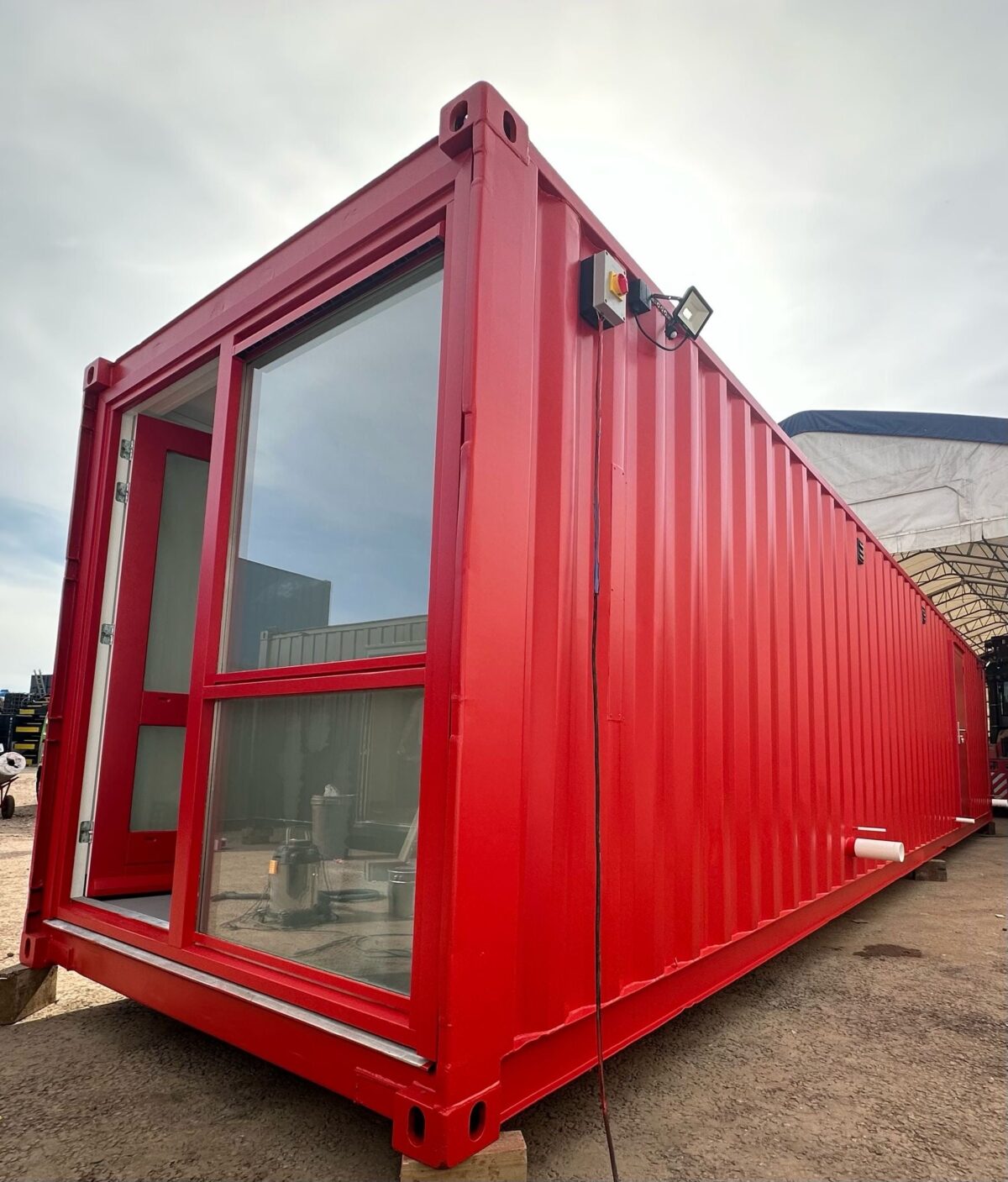 40 x 8 ft CUSTOM — Shipping Container Conversion — Mens/Ladies + Showers — Welfare — No 1476