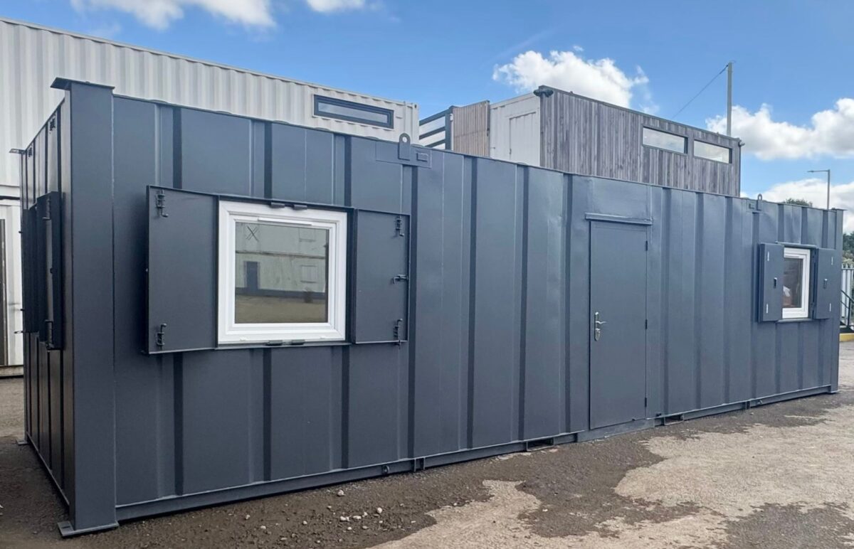 32ft Cabin – Open Plan Office / Canteen – Anti-Vandal Cabin – Portable Building