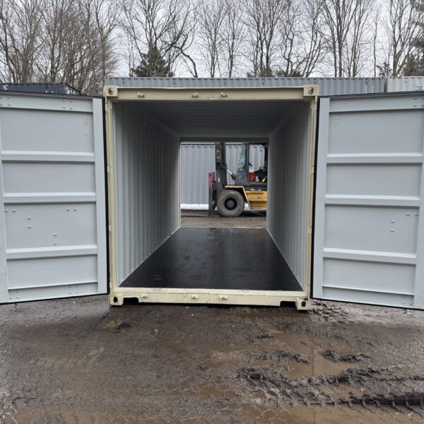 20ft New Shipping Container – Wind & Watertight – Beige – Unit BSLU241112-6