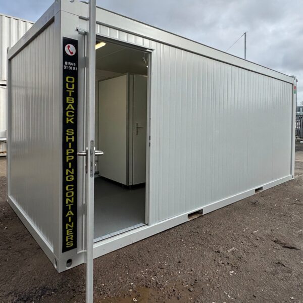 Toilet Block — 5 WC / 5 Basins / 4 Urinals — 20 x 8 ft NEW Portable — Grey — No 797