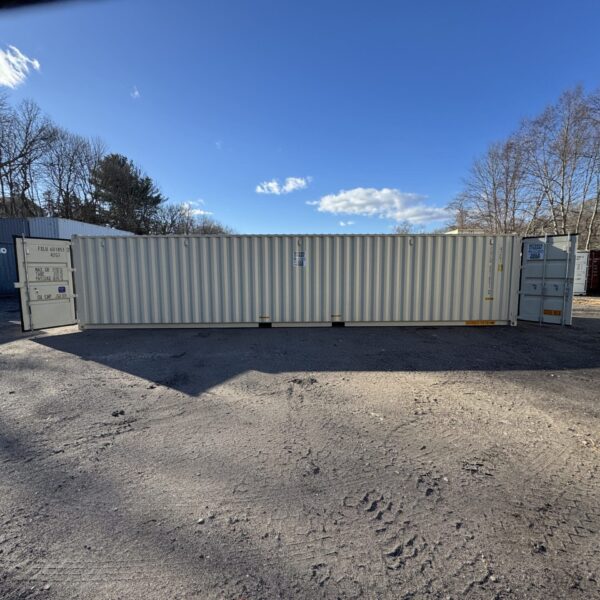 40ft New Shipping Container – Wind & Watertight – Beige – Unit FXLU601851-2