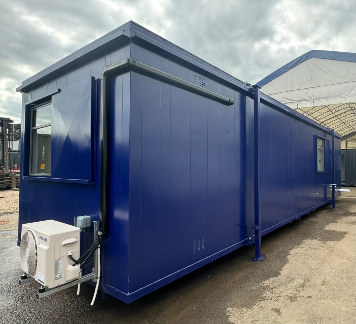 CUSTOM — 32 x 10 ft Cabin — Office + Canteen + 1+1 WC/Wash Rooms — Anti-Vandal — No 1105