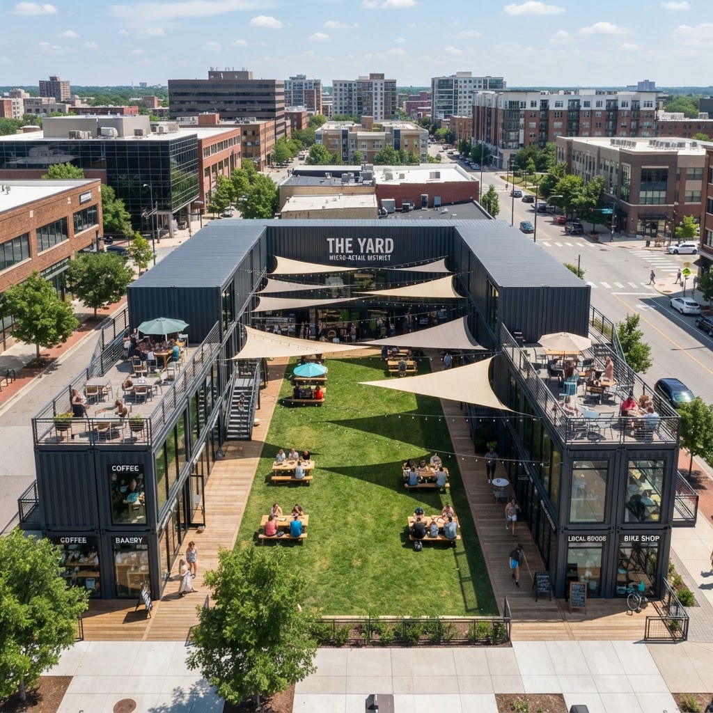 Stockbridge Container Park — 8-Container Micro-Retail District