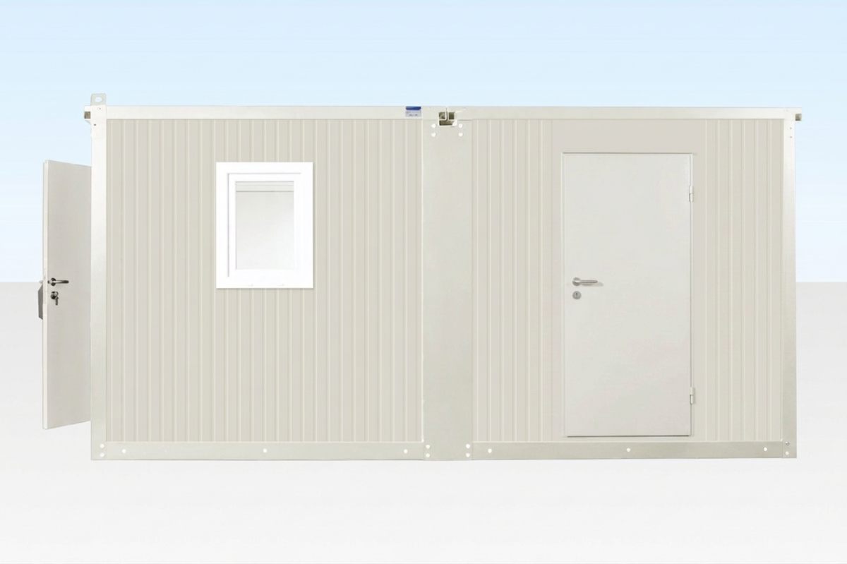 6.5m x 4.6m Side Linked Flat Pack Container Office