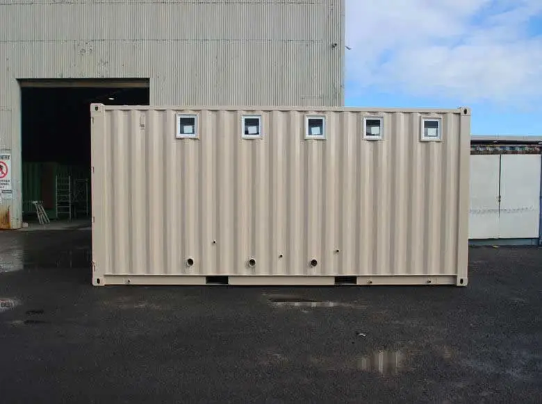 Ablution Blocks – Portable Toilet & Shower Container Units