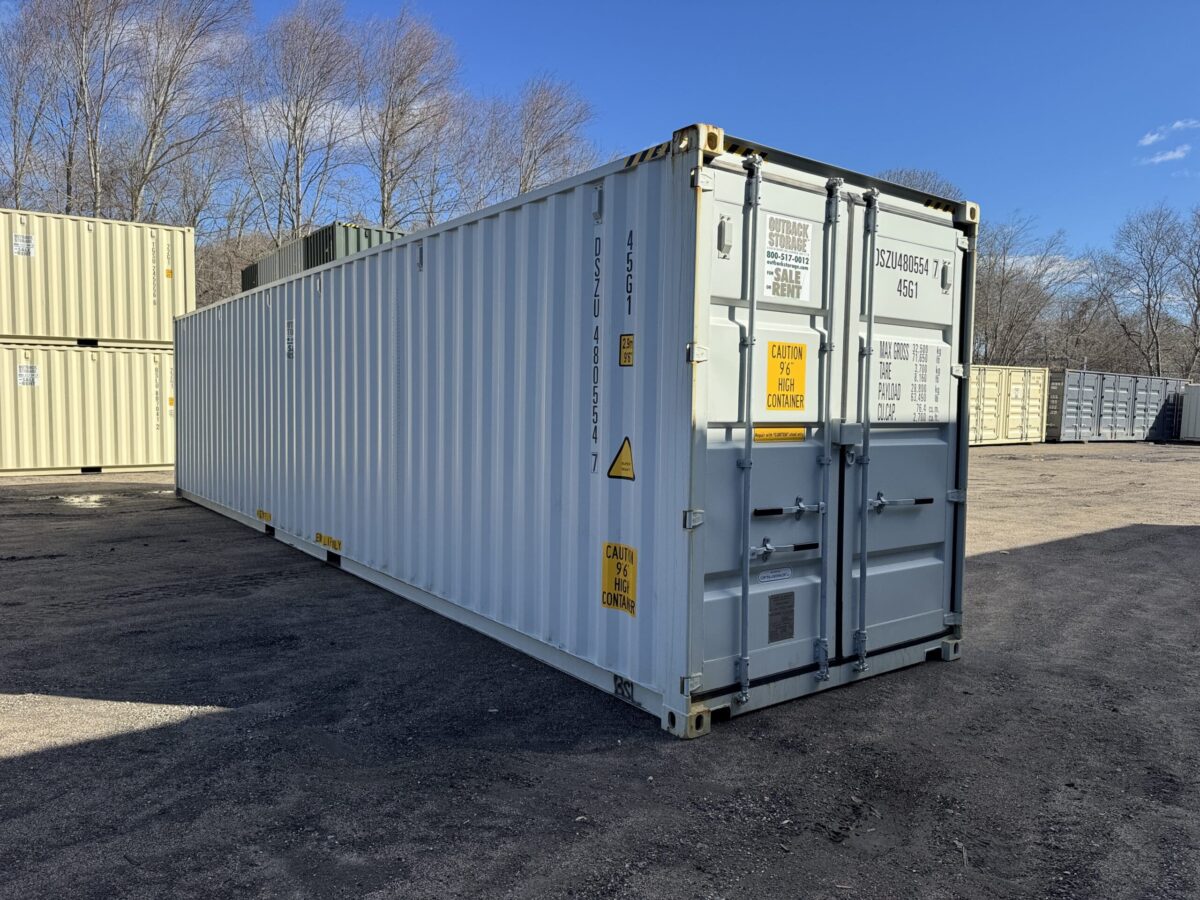40ft New High Cube Shipping Container – Wind & Watertight – Unit DSZU480554-7