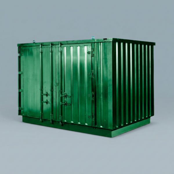 4m x 2.1m Powder Coated Flat Packed Store