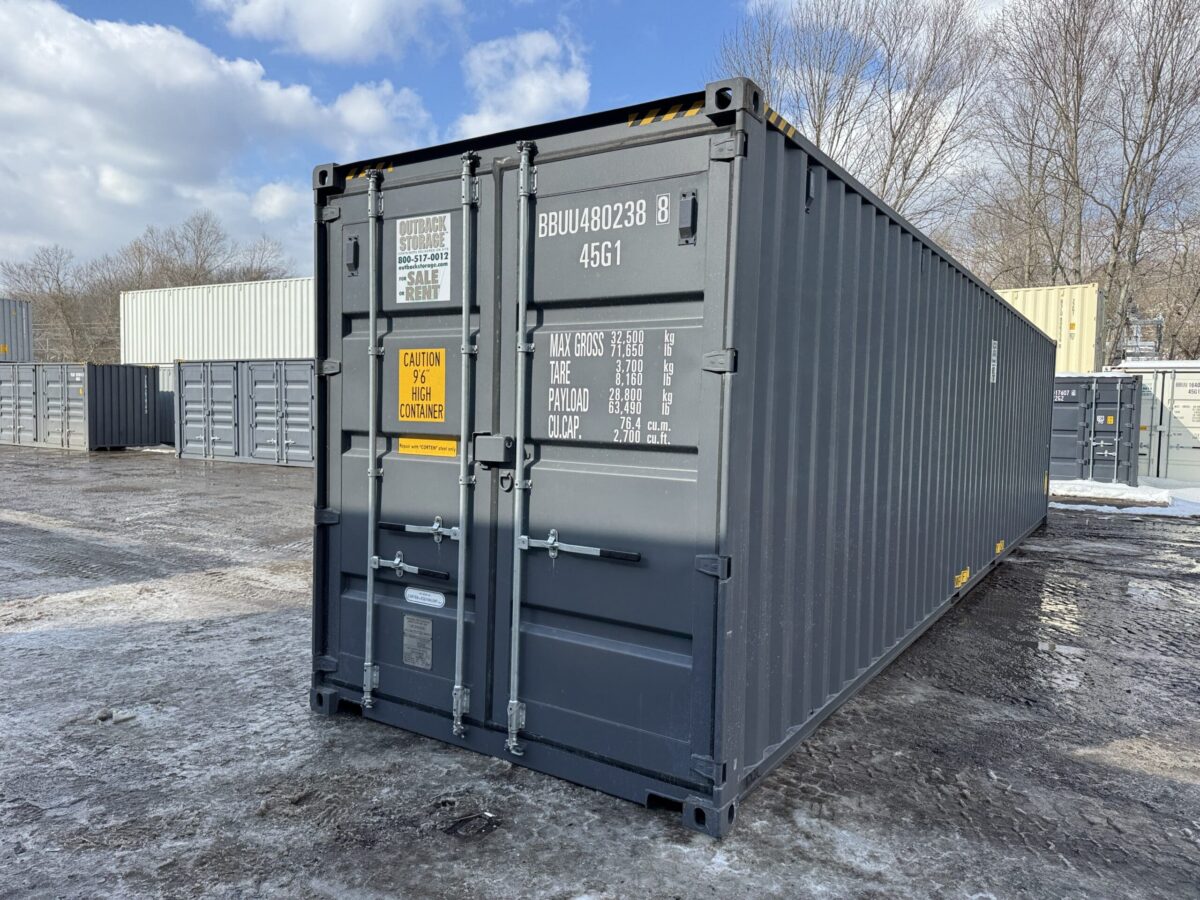 40ft New High Cube Shipping Container – Wind & Watertight – Unit BBUU480238-8