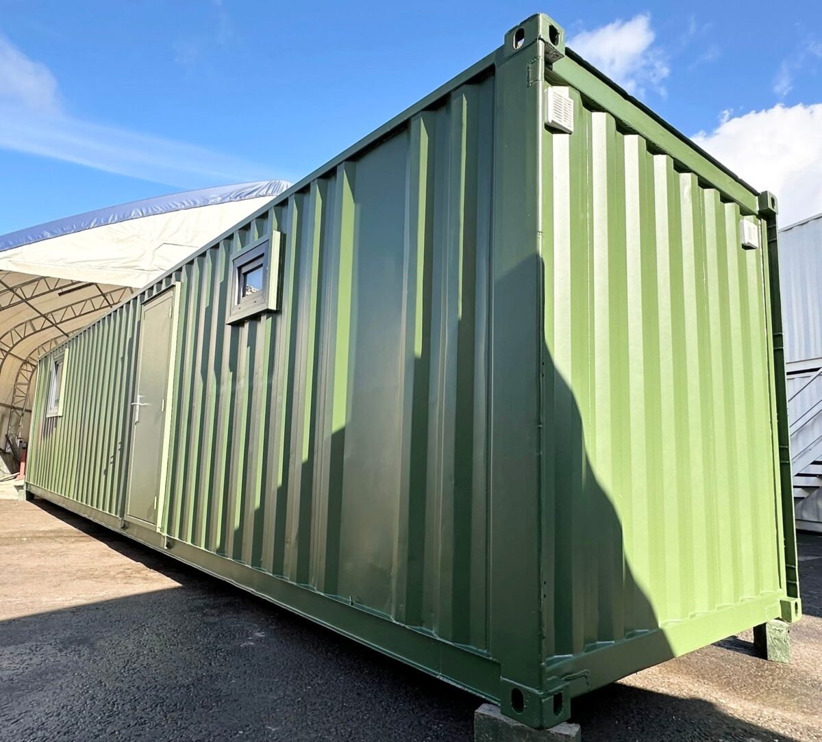 Converted Shipping Container 40Ft — Container Conversion — Open Plan Office — Portable Container Building — No 1279