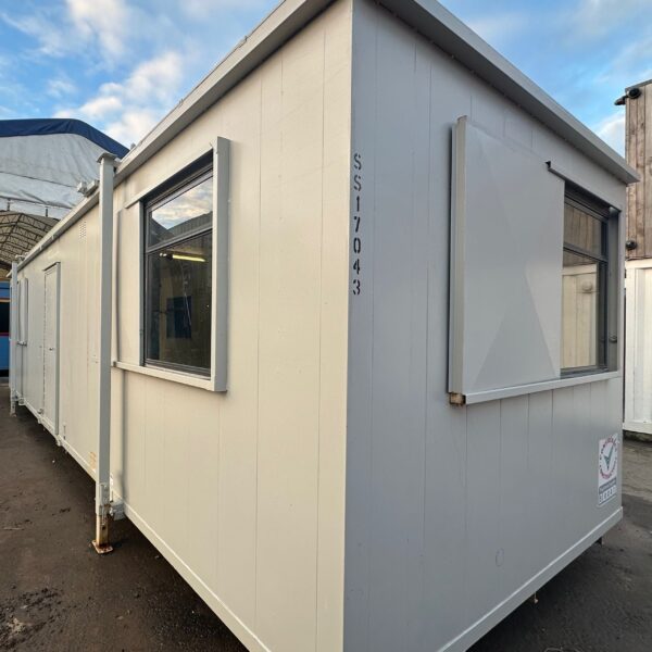 32x10ft — Open Plan Canteen / Office — Portable Anti-Vandal Building — Site Accommodation