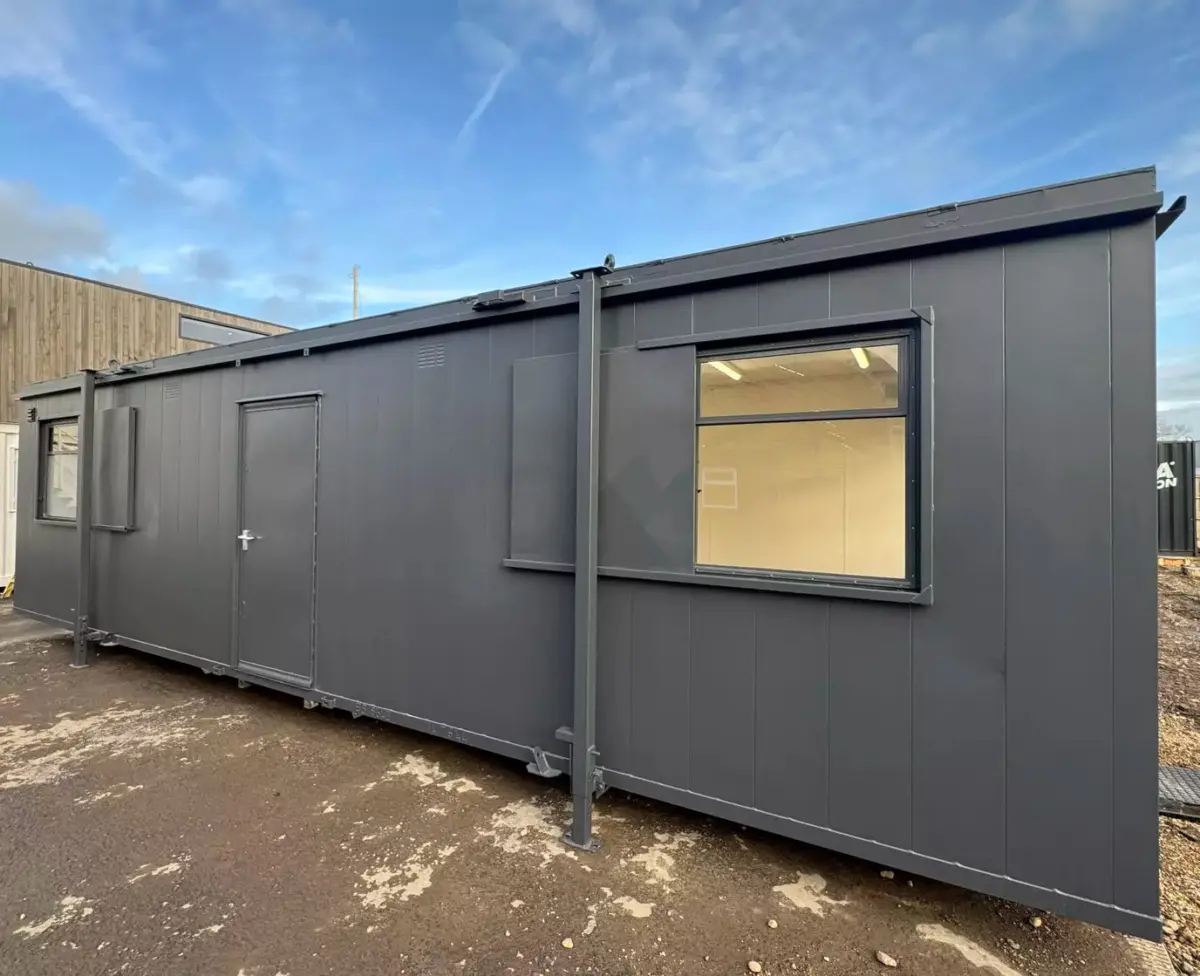 32 x 10 ft Custom Cabin — Canteen/Office with New WC/Wash Room, Kitchenette, Meeting Room — No 725