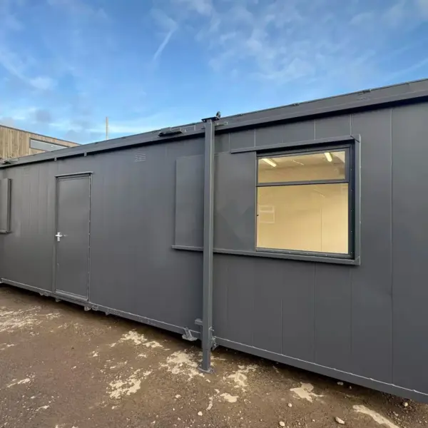 32 x 10 ft Custom Cabin — Canteen/Office with New WC/Wash Room, Kitchenette, Meeting Room — No 725