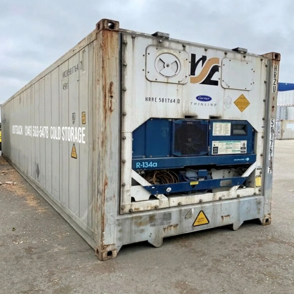 40ft HC Reefer Container–Wind & Water Tight, Non-Working For Sale