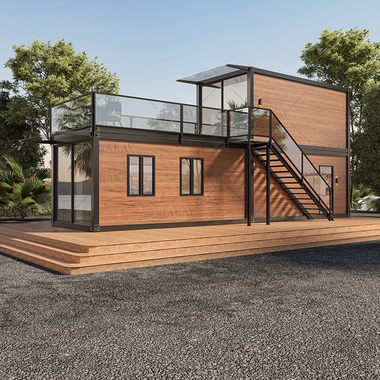 1BHK Duplex Container Home with Rooftop Deck – Fully Furnished 2-Story Prefab Tiny House, Modular Kitchen & Bathroom