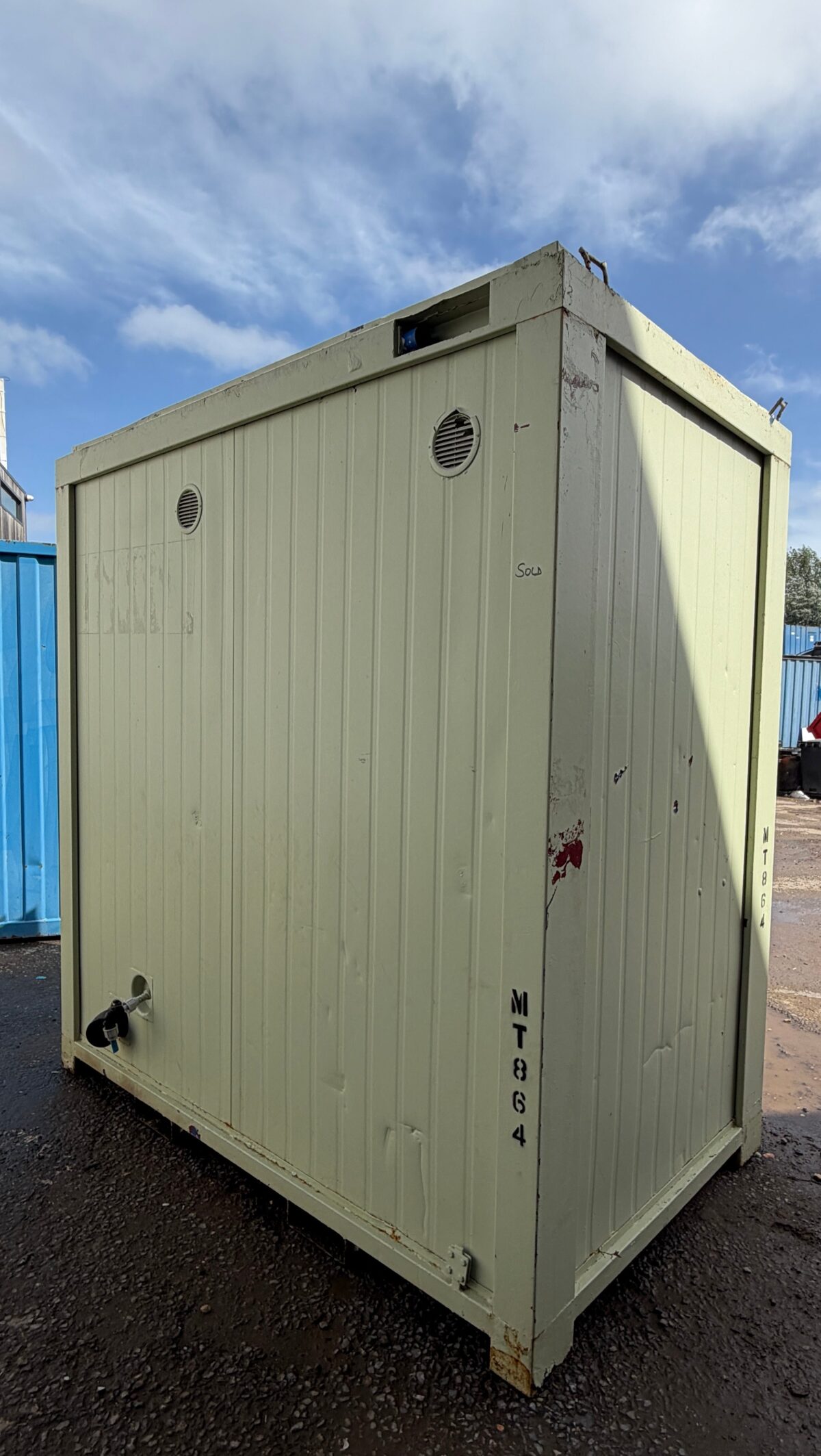 Double Toilet Block — Male & Female WC — 8x5 Ft — Portable Toilet Block — 1+1 Toilet Block